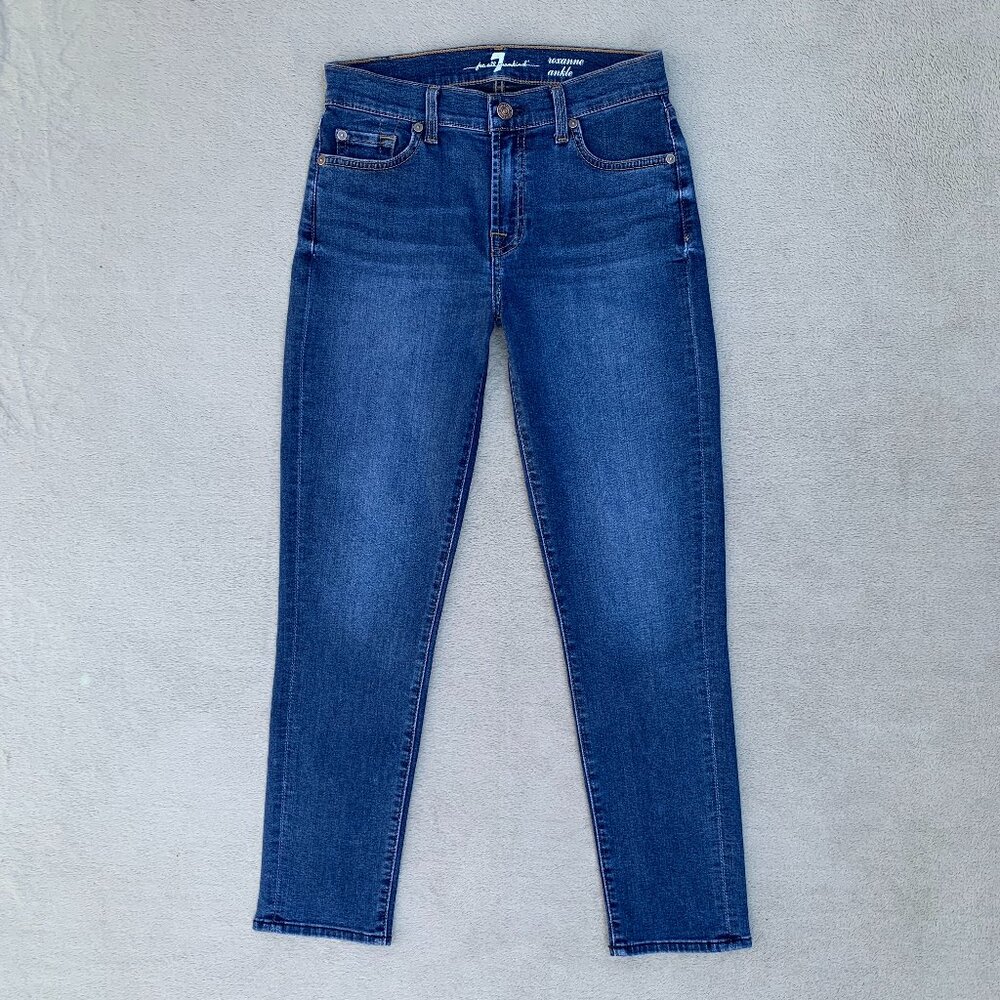 7 For All Mankind Roxanne Ankle Mid Rise Jeans Sz27
